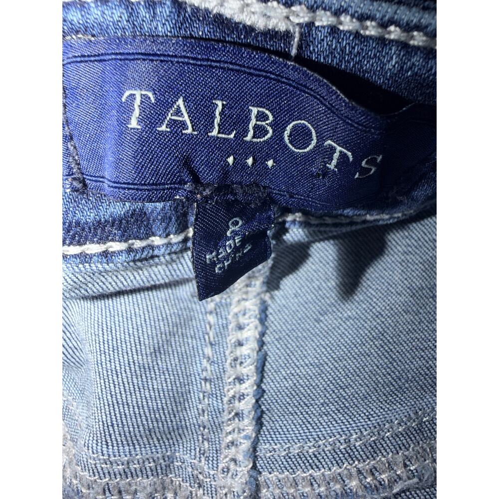 Talbots blue denim jeans strait leg 8 EUC - Picture 4 of 5